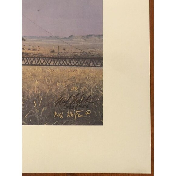 25"x18" Signed Numbered Limited Edition Print SUMMER EVENING by NEAL WHITE 1982 - Picture 5 of 8